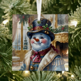 Poolbeer Kerstman Kerstontwerp Glas Ornament