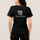 Poolbeer Kerstman Kerstontwerp Tri-Blend Shirt (Achterkant)