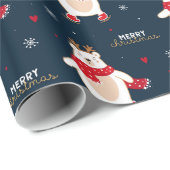 Poolbeer Kerstmis Cadeaupapier (Rol Hoek)