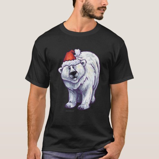 Poolbeer Kerstmis T-shirt (Voorkant)