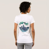 Poolbeer Kunst T-Shirts Dames Poolbeer T-Shirt (Achterkant volledig)