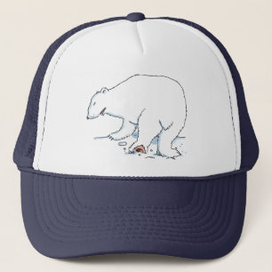 Poolbeer marine en witte schuim trucker hoed pet
