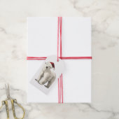 POOLBEER MET KERSTMUTS KADOETIKET CADEAULABEL (Met Touw)