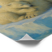 Poolbeer Moeder & Welp  Poster (Hoek)