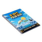 Poolbeer, Retro 8-Bit Pixelkunst Notitieboek (Rechterzijde)