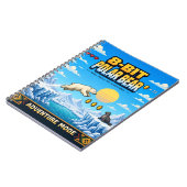 Poolbeer, Retro 8-Bit Pixelkunst Notitieboek (Linkerzijde)