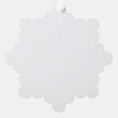 Poolbeer sneeuwvlok papier ornament kaart (Achterkant)