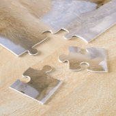 poolbeer, Ursus maritimus, op ijs en sneeuw, 2 Legpuzzel (Zijkant)