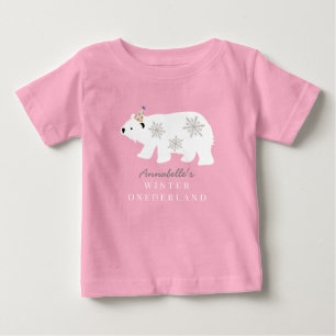 Poolbeer Winter Onederland Roze 1e Verjaardag