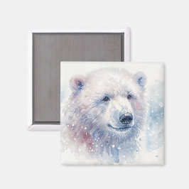 Poolbeer Winter Watervorm Magnet