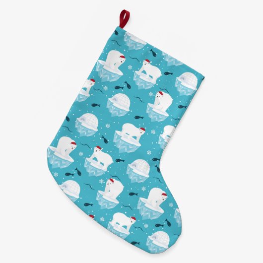 Poolbeerfeestje Grote Kerstsok (Voorkant (Hangend))