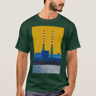 Poolbeg Chimney Dublin Ierland T-shirt