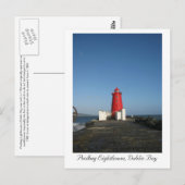 Poolbeg Lighthouse, Dublin Bay Briefkaart (Voorkant / Achterkant)