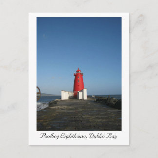 Poolbeg Lighthouse, Dublin Bay Briefkaart