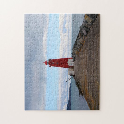 Poolbeg vuurtoren Dublin. Legpuzzel (Verticaal)