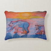 Poolberen accentkussen decoratief kussen (Voorkant)