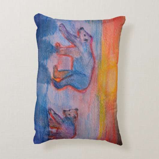 Poolberen accentkussen decoratief kussen (Achterkant (Verticaal))