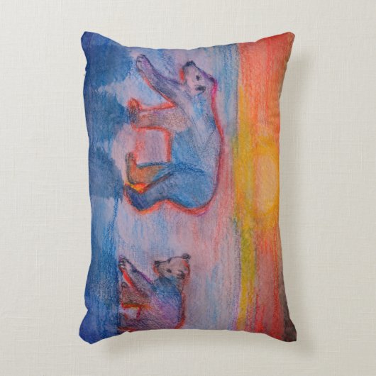 Poolberen accentkussen decoratief kussen (Voorkant(Verticaal))