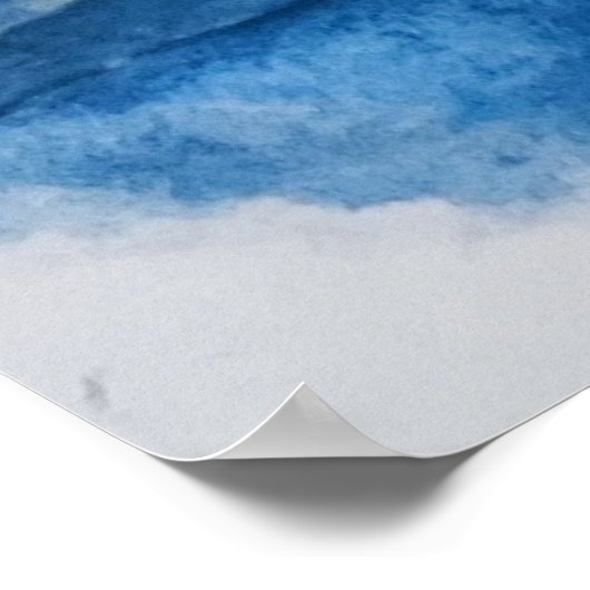 Poolbergen en bomen Landschap Poster (Hoek)