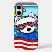 Poolboy Westie Case-Mate iPhone Case (Achterkant)