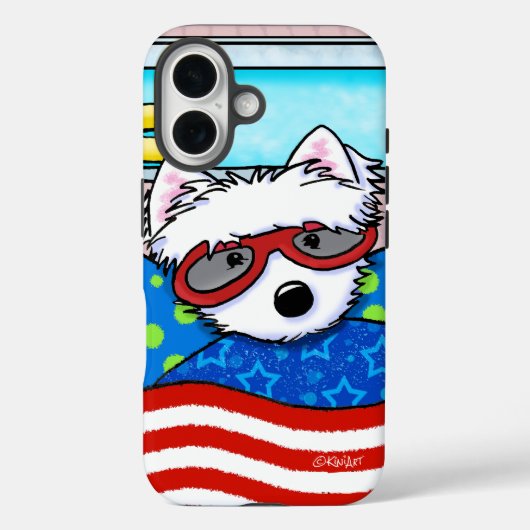 Poolboy Westie Case-Mate iPhone Case (Achterkant)