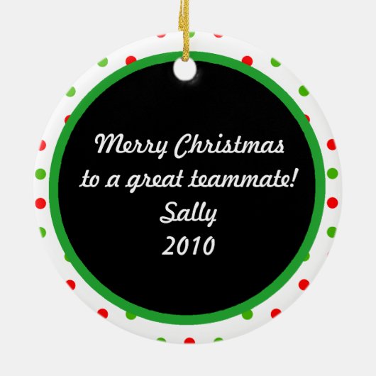 PoolChick Deck the Halls Personalize Ornament (Achterkant)