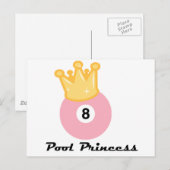 PoolChick Pool Princess Briefkaart (Voorkant / Achterkant)