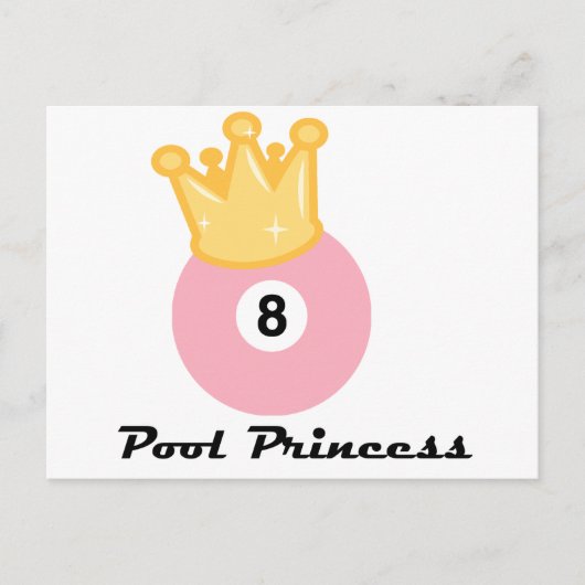 PoolChick Pool Princess Briefkaart (Voorkant)