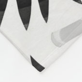 Poolcover Jimette Design Black-White Fleece Deken (Hoek)