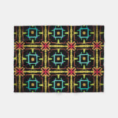 Poolcoverage Jimette Design Yellow Orange Fleece Deken (Voorkant (Horizontaal))