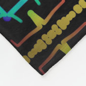 Poolcoverage Jimette Design Yellow Orange Fleece Deken (Hoek)