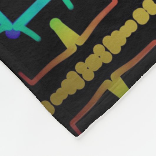 Poolcoverage Jimette Design Yellow Orange Fleece Deken (Hoek)