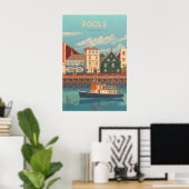 Poole Dorset Zeereis Reisposter Poster (Thuiskantoor)