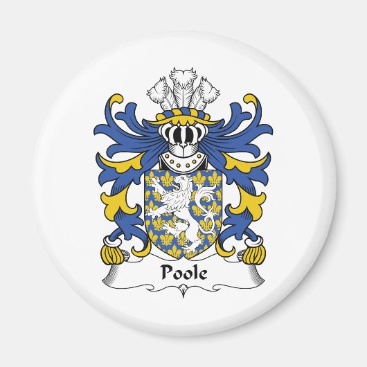 Poole Family Crest Magneet (Voorkant)