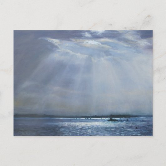 Poole Harbour Oil Painting Briefkaart (Voorkant)