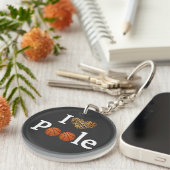 Poole Party Cheetah Pattern, acrylSleutelhanger Sleutelhanger (Voorkant Rechts)