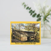 Poole's Mill Covered Bridge Briefkaart (Staand voorkant)