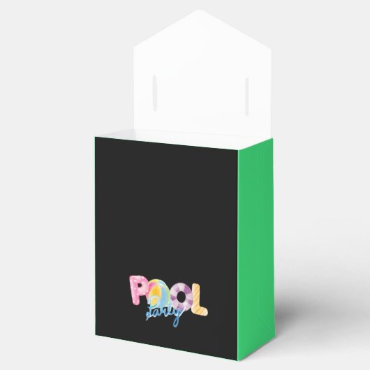 poolfeest verjaardag bedankdoosjes (Geopend)