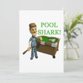 poolhaai kaart (Staand voorkant)