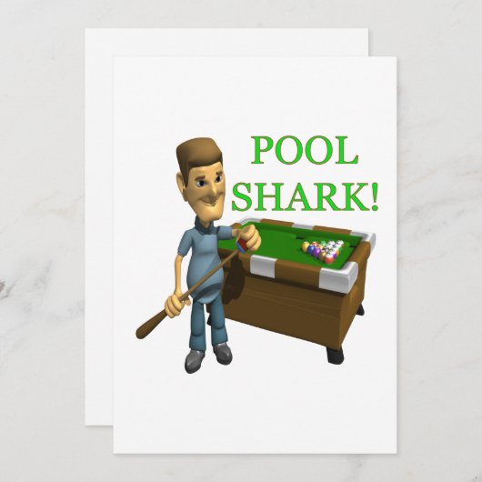 poolhaai kaart (Voorkant / Achterkant)