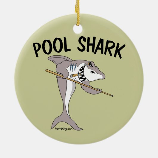 poolhaai keramisch ornament (Achterkant)