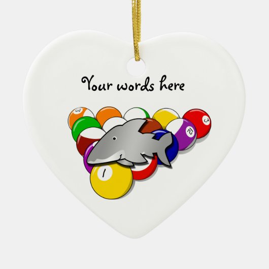 poolhaai keramisch ornament (Voorkant)