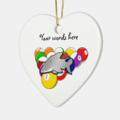 poolhaai keramisch ornament (Links)