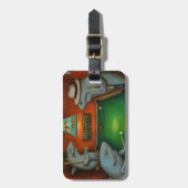 Poolhaaien Bagagelabel (Voorkant verticaal)