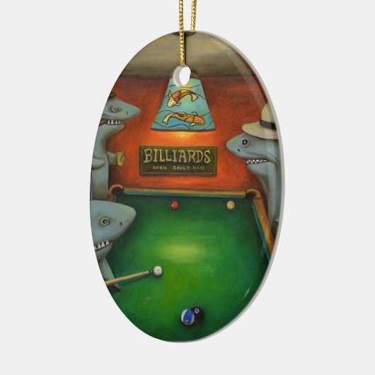 poolhaaien keramisch ornament (Links)