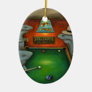 poolhaaien keramisch ornament