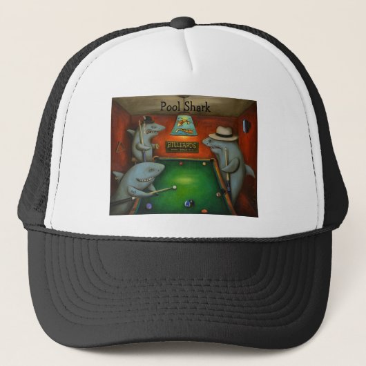 poolhaaien met briefing trucker pet (Voorkant)