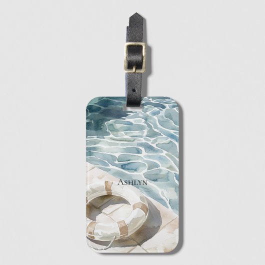 poolkant bagagelabel (Voorkant (verticaal))