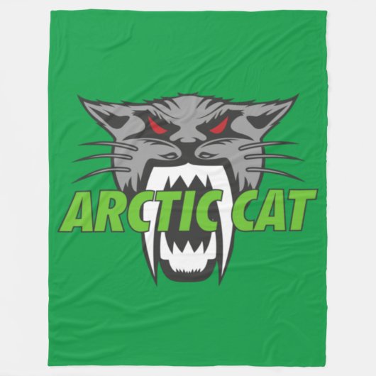 Poolkat Fleece Deken (Voorkant)