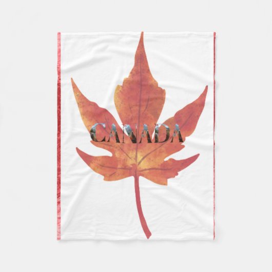 poollandschap canada bever fleece deken (Voorkant)